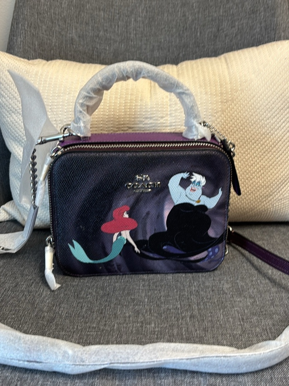 Coach Purple Disney The Little Mermaid Crossbody Bag